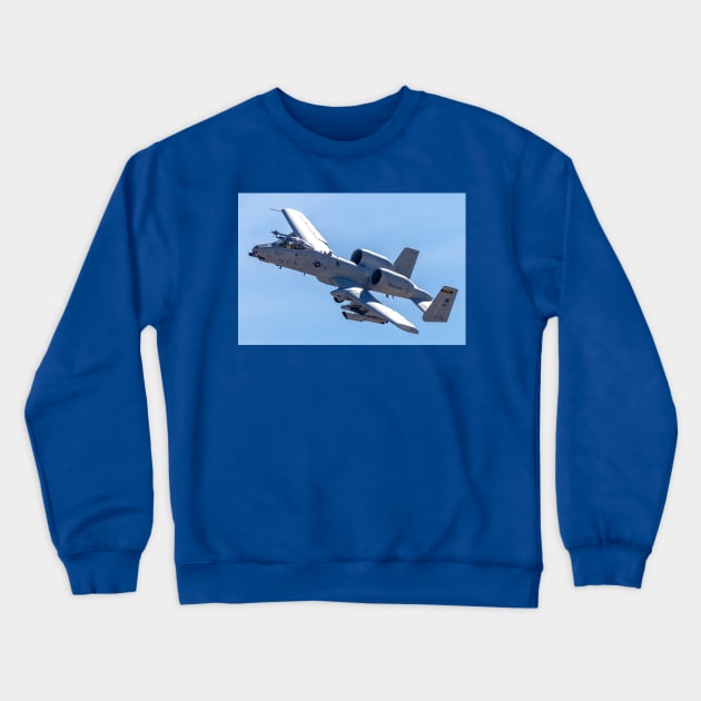 A-10 Warthog #692 banking Crewneck Sweatshirt by acefox1